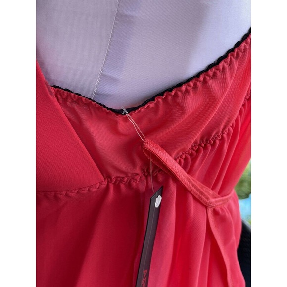 Apt 9 Intimates Womens Lingerie Set Bright Pink Orange Black Lace Size XXL NEW - Picture 4 of 8